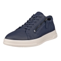 ECCO Sneaker Move Zip Lace (Premium-Leder) marineblau Damen