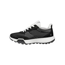 ECCO Sneaker Retro Low (Premium-Nylonleder) schwarz Damen