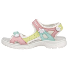 ECCO Sandale Yucatan Leder bunt/weiss Damen