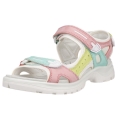 ECCO Sandale Yucatan Leder bunt/weiss Damen