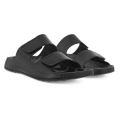 ECCO Sandale Cozmo Flat (Nubukleder, flexible Sohle) schwarz Herren