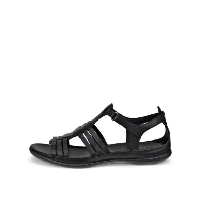 ECCO Sandale Flash Roman (Vollnarbenleder) schwarz Damen