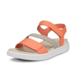 ECCO Sandale Flowt (Leder) korallrot Damen