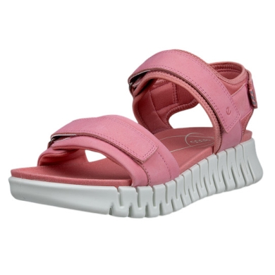 ECCO Sandale Gruuv Sol Lea (Premium-Leder) rosa Damen