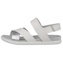 ECCO Sandale Samara 4 Strap (Vollnarbenleder) grau/silber Damen