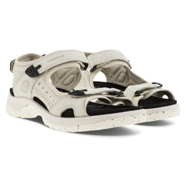 ECCO Sandale Yucatan Plus (Offroad, aus weichem Leder) beige/braun Damen