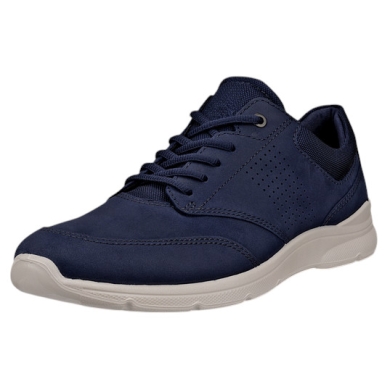 ECCO Sneaker Irving Low Lace (Vollnarbenleder) navyblau Herren