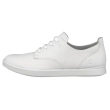 ECCO Sneaker Leisure Lace Up (weiches Premium-Leder) weiss Damen