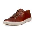 ECCO Sneaker Soft 7 (aus Premium-Leder) cognacbraun Herren