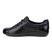 ECCO Sneaker Soft 2.0 Tie (leichte und flexible Sohle) schwarz Damen
