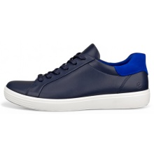 ECCO Sneaker Soft 7 Easy Slip Lace (Premium-Leder) navyblau Herren