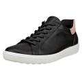 ECCO Sneaker Soft 7 Easy Slip Low (Premium-Leder) schwarz/weiss Damen