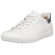 ECCO Sneaker Soft 7 Easy Slip Low (Premium-Leder) weiss Damen