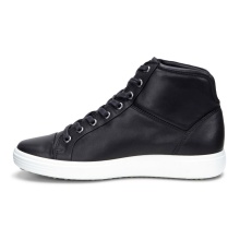 ECCO Sneaker Soft 7 High (leichte und flexible Sohle) schwarz Damen