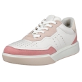 ECCO Sneaker Street Court Lea (Premium-Leder) weiss/rosa Damen