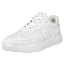 ECCO Sneaker Street Court Lea (Premium-Leder) weiss Damen