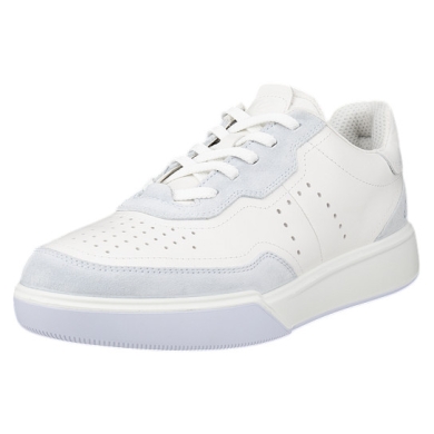 ECCO Sneaker Street Court Lea (Premium-Leder) weiss/violett Damen
