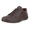 ECCO Sneaker Soft 7 Easy Slip Lace (Premium-Leder) braun Herren