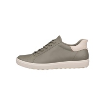 ECCO Sneaker Soft 7 Easy Slip Low (Premium-Leder) grau Damen