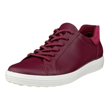 ECCO Sneaker Soft 7 Easy Slip Low (Premium-Leder) pflaumeviolett Damen