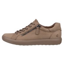 ECCO Sneaker Soft 7 Side Zip Lace (Premium-Vollnarbenleder) braun Damen