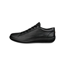 ECCO Sneaker Soft Zero WP (Premium-Leder, wasserdicht) schwarz Herren