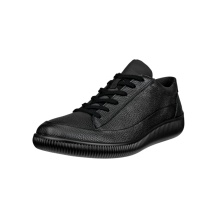 ECCO Sneaker Soft Zero WP (Premium-Leder, wasserdicht) schwarz Herren