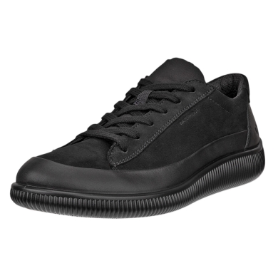 ECCO Sneaker Soft Zero WP (Premium-Leder, wasserdicht) schwarz Damen