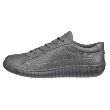 ECCO Sneaker Soft Zero WP (Premium-Leder, wasserdicht) grau Herren