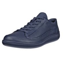 ECCO Sneaker Soft Zero WP (Premium-Leder, wasserdicht) marineblau Herren