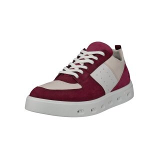 ECCO Sneaker Street 720 (Leder, wasserdicht) rot/weiss Damen
