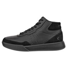 ECCO Alltag-Travelschuhe Street Court High-Top (Premium-Leder) schwarz Damen