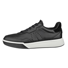 ECCO Sneaker Street Court Lea (Premium Leder) schwarz Herren