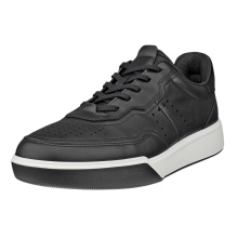 ECCO Sneaker Street Court Lea (Premium Leder) schwarz Herren
