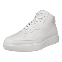 ECCO Alltag-Travelschuhe Street Court High-Top (Premium-Leder) weiss Herren