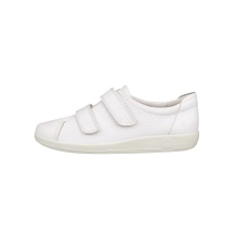 ECCO Sneaker Velcro Soft 2.0 (Premium-Vollnarbenleder) weiss Damen