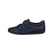 ECCO Sneaker Velcro Soft 2.0 (Premium-Vollnarbenleder) navyblau Damen