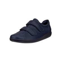 ECCO Sneaker Velcro Soft 2.0 (Premium-Vollnarbenleder) navyblau Damen