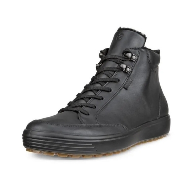 ECCO Winterschuhe Soft 7 Tred Mid-Cut GTX (Leder, wasserdicht) schwarz Herren