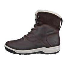 ECCO Winterstiefel Trace Lite WP Mid Boot (Nubukleder, wasserdicht, warm) dunkelbraun Damen