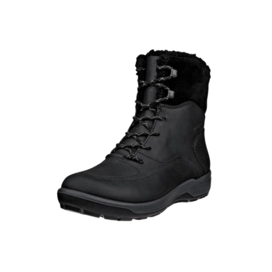 ECCO Winterstiefel Trace Lite WP Mid Boot (Nubukleder, wasserdicht, warm) schwarz Damen