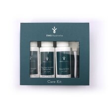 EMU Australia Schuhpflege Care Kit Set (59ml Refresher, 59ml Rain&Stain, 59ml Suede Cleaner, Bürste)