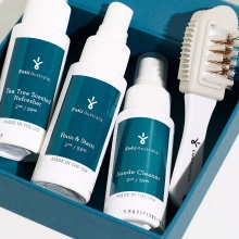 EMU Australia Schuhpflege Care Kit Set (59ml Refresher, 59ml Rain&Stain, 59ml Suede Cleaner, Bürste)