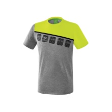 Erima Sport-Tshirt 5C (100% Polyester) grau/grün Herren