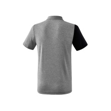 Erima Spprt-Polo 5C (100% Polyester) schwarz/grau/weiss Herren