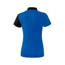 Erima Spprt-Polo 5C (100% Polyester) royalblau/schwarz Damen