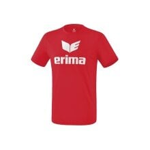 Erima Sport-Tshirt Promo (100% Polyester) rot/weiss Kinder