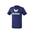 Erima Sport-Tshirt Promo (100% Polyester) dunkelblau/weiss Kinder