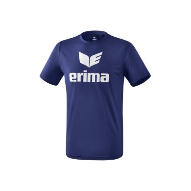 Erima Sport-Tshirt Promo (100% Polyester) dunkelblau/weiss Herren