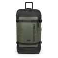 Eastpak Travel-Reisetasche Tranverz CNNCT L Top Khaki (121 Liter) mit Rollen khakigrün/schwarz
